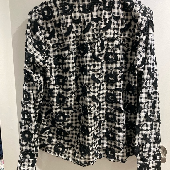 Anthropology Embroidered Peasant Top Small - Picture 3 of 4